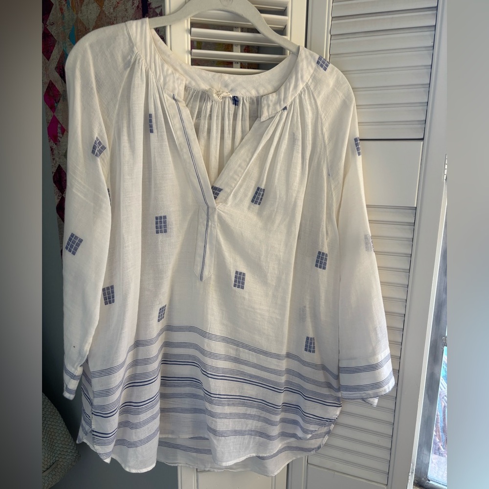 Mirth Blue + White Top